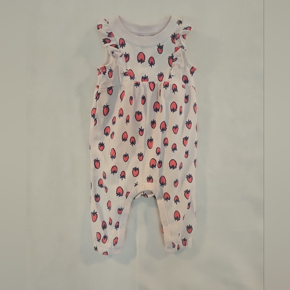 Baby Cat & Jack Girl's strawberry print Jumper Size 0-3 Months